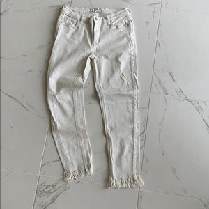 Free People Frayed Bottom Jeans